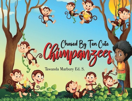 Chased By Ten Cute Chimpanzees 1