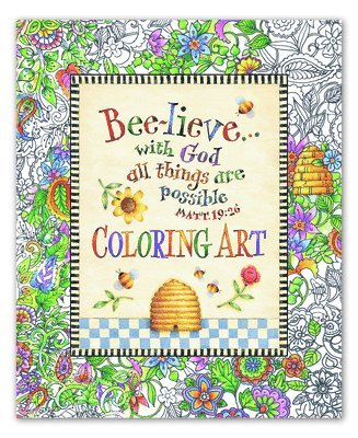 Bee-Lieve...with God All Things Are Possible Coloring Art 1