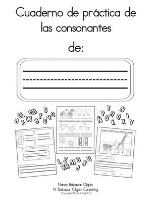 bokomslag Cuaderno de prctica de las consonantes