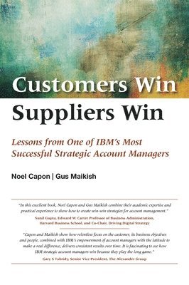 bokomslag Customers Win, Suppliers Win