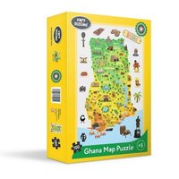 bokomslag Ghana Map Puzzle (100 pieces)