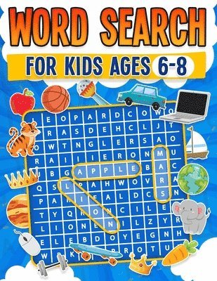 bokomslag Word Search for Kids Ages 6-8 | 100 Fun Word Search Puzzles | Kids Activity Book | Large Print | Paperback