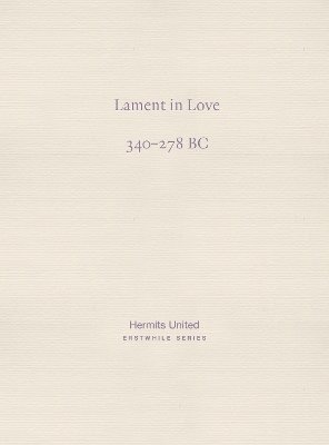Qu Yuan, Mingyuan Hu - Lament in Love, Häftad