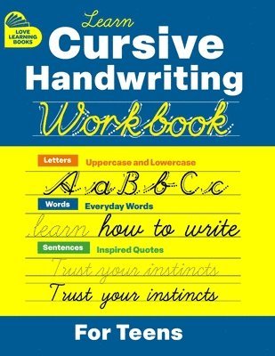Cursive Handwriting Workbook for Teens