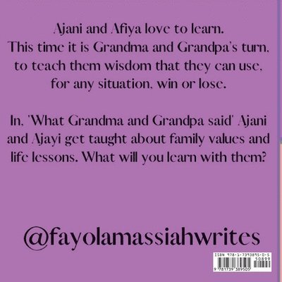Fayola Massiah - What Grandma and Grandpa said, Häftad