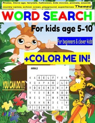 bokomslag Themed Word Search for kids age 5-10