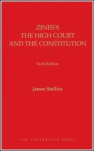 bokomslag Zines's The High Court and the Constitution