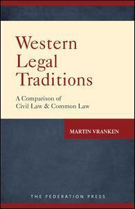 Martin Vranken - Western Legal Traditions, Häftad