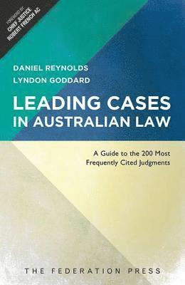 bokomslag Leading Cases In Australian Law
