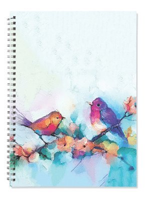 bokomslag Watercolor Birds Journal A4: Do Not Follow Where the Path May Lead.