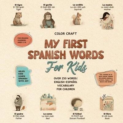 My First Spanish Words Book For Kids