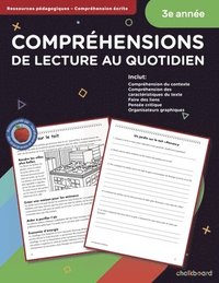 bokomslag Canadian French Daily Reading Comprehension Grade 3