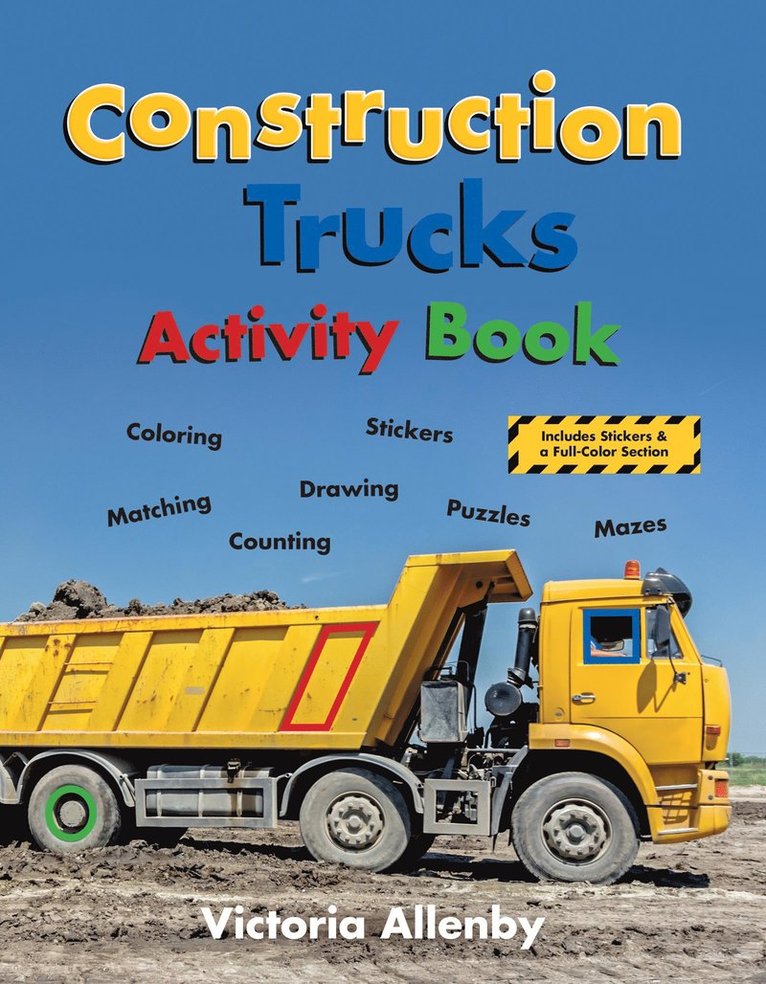 Construction Trucks Activity Book 1