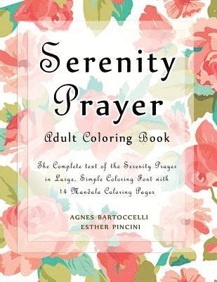 bokomslag Serenity Prayer Adult Coloring Book