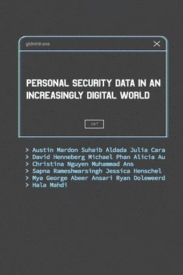 bokomslag Personal Security Data in an Increasingly Digital World