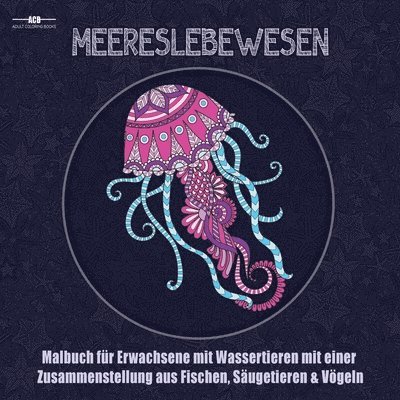 Malbuch fur Erwachsene mit Meereslebewesen