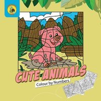 bokomslag Cute Animals Colour by Numbers