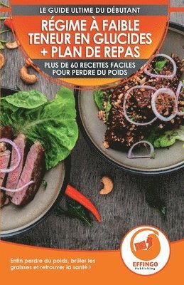 bokomslag Régime à faible teneur en glucides et plan de repas pour débutants