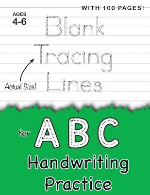 bokomslag Blank Tracing Lines for ABC Handwriting Practice (Large 8.5&quot;x11&quot; Size!)