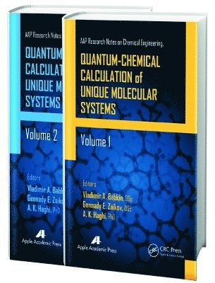 bokomslag Quantum-Chemical Calculation of Unique Molecular Systems, Two-Volume Set