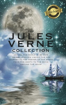 bokomslag Jules Verne Collection (5 Books in 1) Around the World in 80 Days, 20,000 Leagues Under the Sea, Journey to the Center of the Earth, From the Earth to the Moon, Around the Moon (Deluxe Library Edit...