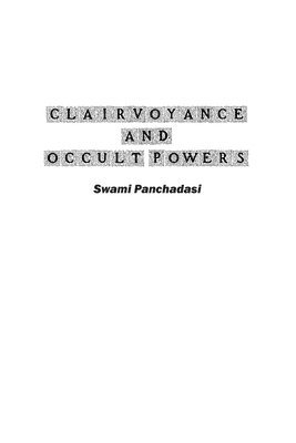 Clairvoyance and Occult Powers 1