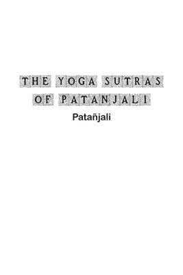 bokomslag The Yoga Sutras of Patanjali