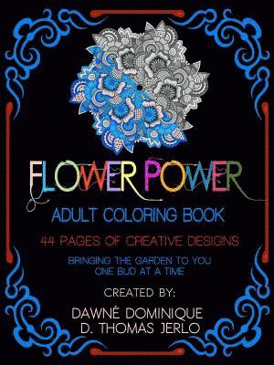 bokomslag Flower Power, Adult Coloring Book