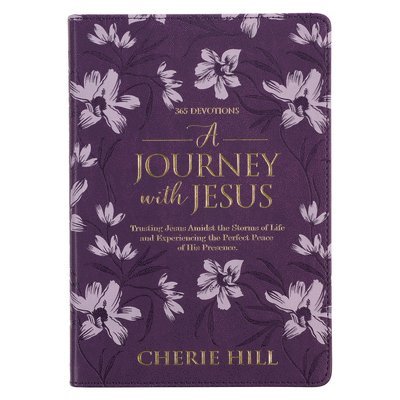 A Journey with Jesus 365 Devotions for Women, Purple Floral Faux Leather Flexcover 1