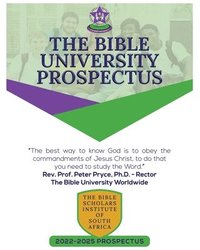 bokomslag THE BIBLE UNIVERSITY PROSPECTUS