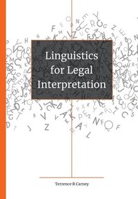 bokomslag Linguistics for Legal Interpretation
