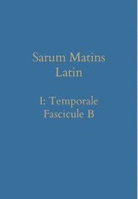 bokomslag Sarum Matins Latin I