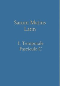 bokomslag Sarum Matins Latin I