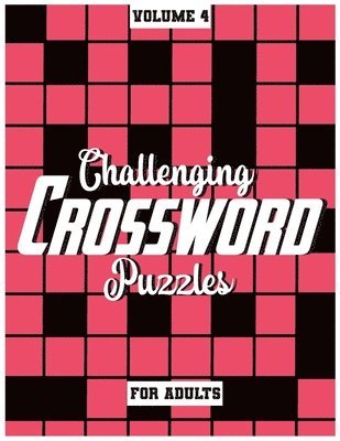 Fun Activity Books - Challenging Crossword Puzzles For Adults, Häftad