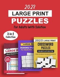 bokomslag 2023 Large Print Puzzles For Adults With Solution