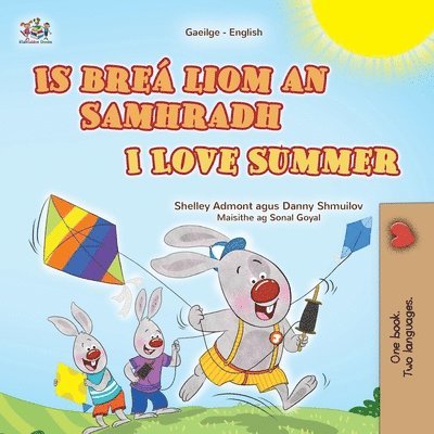 I Love Summer (Irish English Bilingual Children's Book) 1