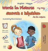 bokomslag Words in Pictures - My Day (English Hungarian Bilingual Children's Book)