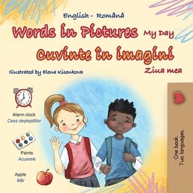 bokomslag Words in Pictures - My Day (English Romanian Bilingual Children's Book)