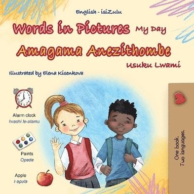 bokomslag Words in Pictures - My Day (English Zulu Bilingual Children's Book)