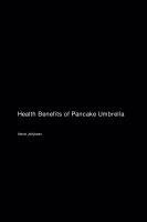 bokomslag Health Benefits of Pancake Umbrella