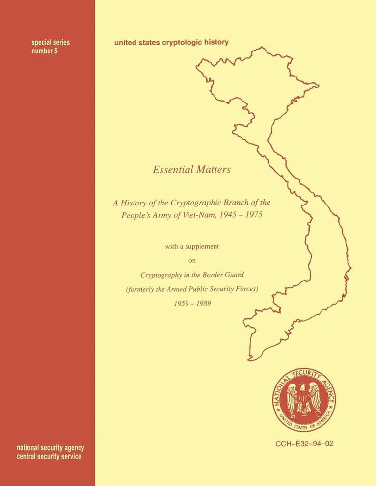 Center for Cryptologic History, Center for Cryptologic History,, Center For Cryptologic History - Essential Matters, Häftad