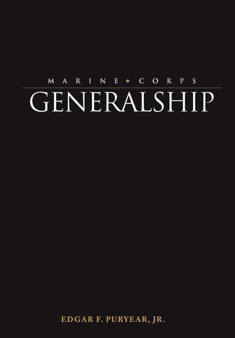 Marine Corps Generalship 1