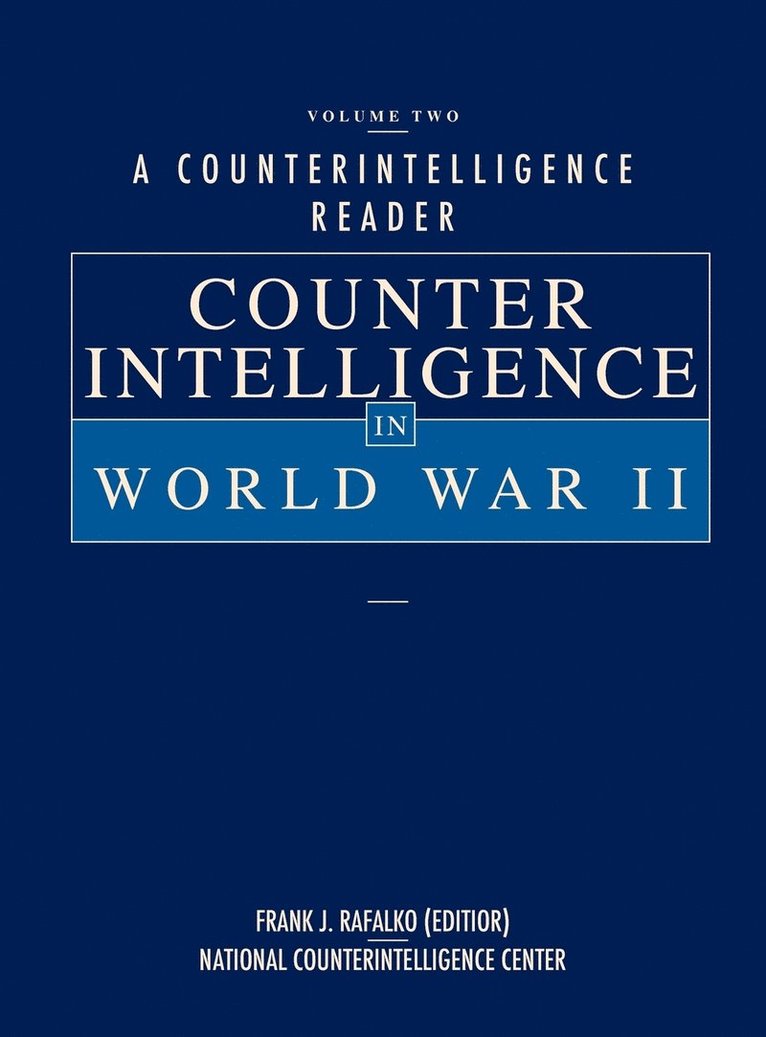 A Counterintelligence Reader, Volume II 1