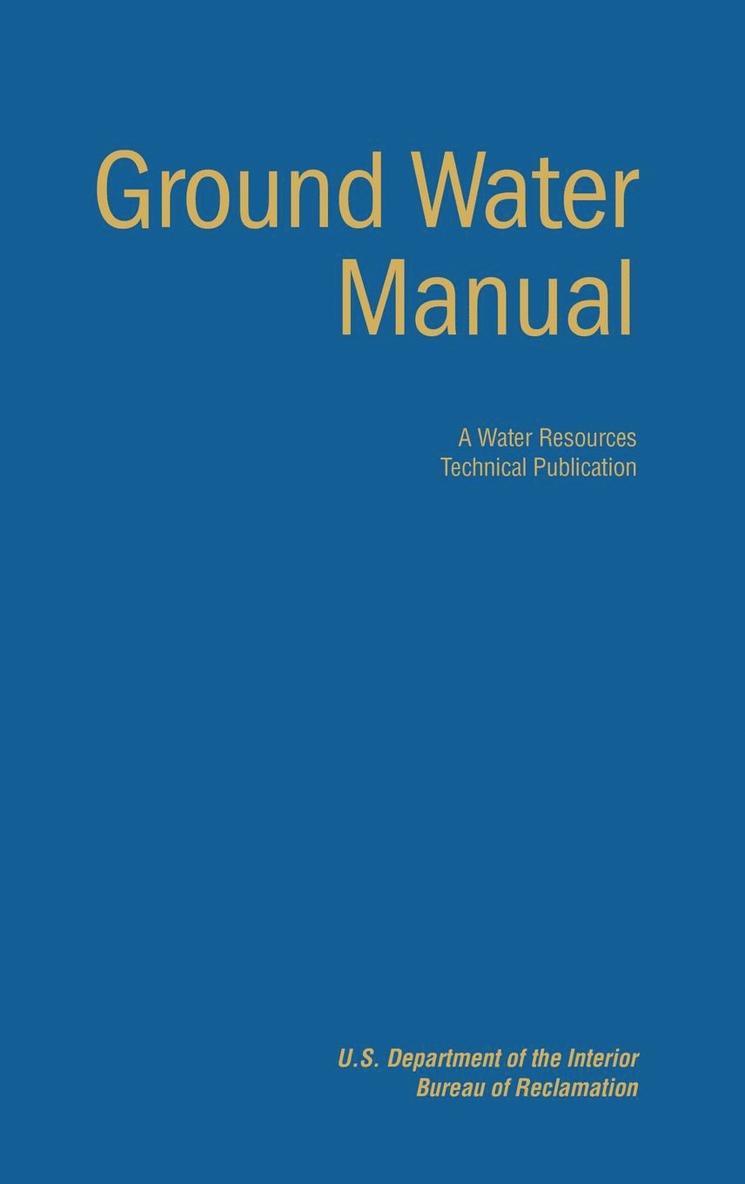 Ground Water Manual 1