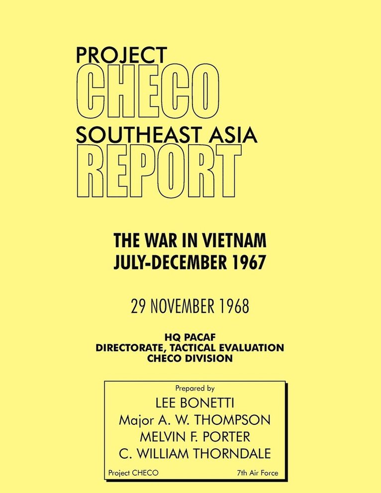 Project CHECO Southeast Asia Study 1