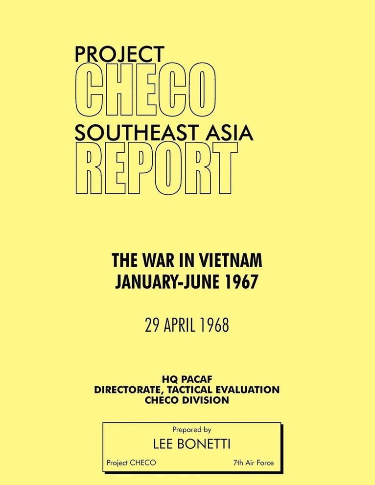 Project CHECO Southeast Asia Study 1