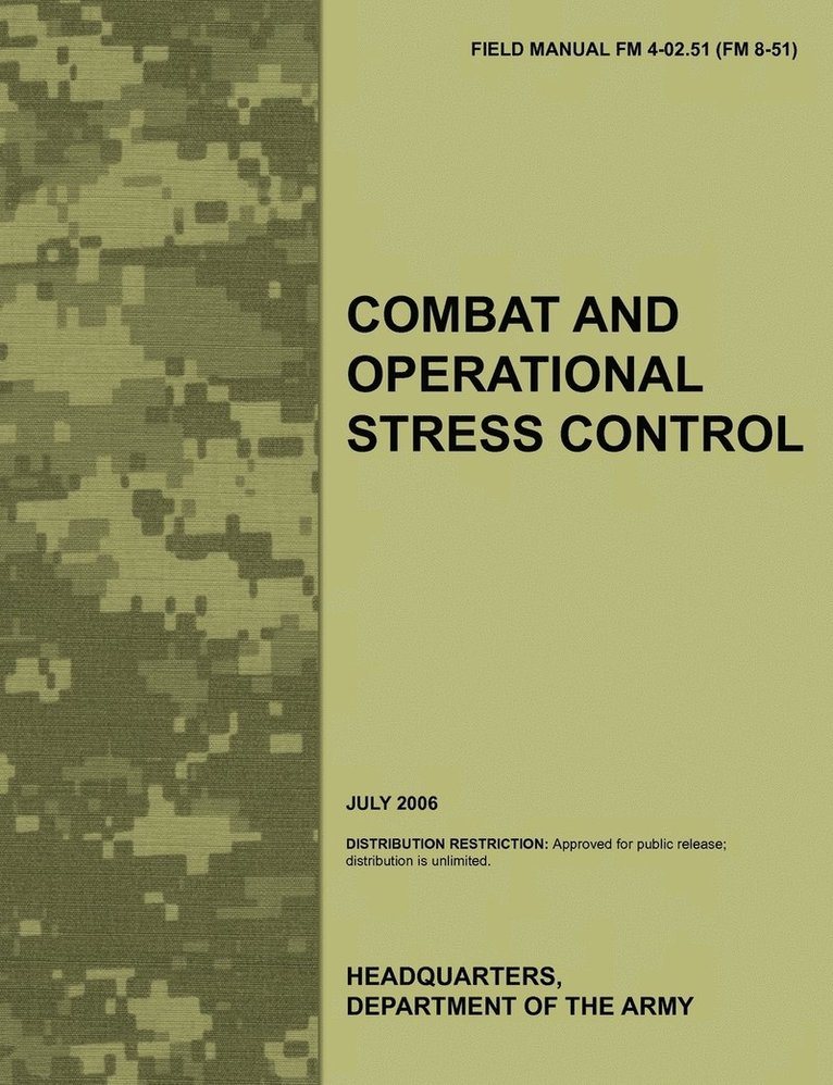 Army Medical Department Center & School, Army Medical Department Center &. School - Combat and Operational Stress Control, Häftad