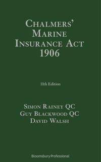 bokomslag Chalmers' Marine Insurance Act 1906