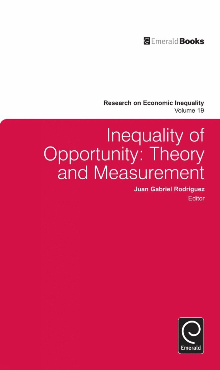 Juan Gabriel Rodríguez, Juan Gabriel Rodriguez, John A. Bishop - Inequality of Opportunity, Inbunden