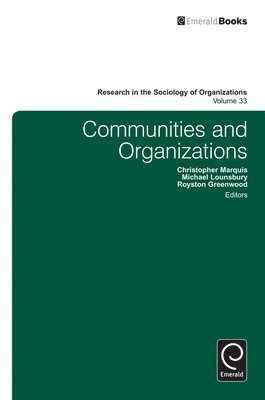 bokomslag Communities and Organizations